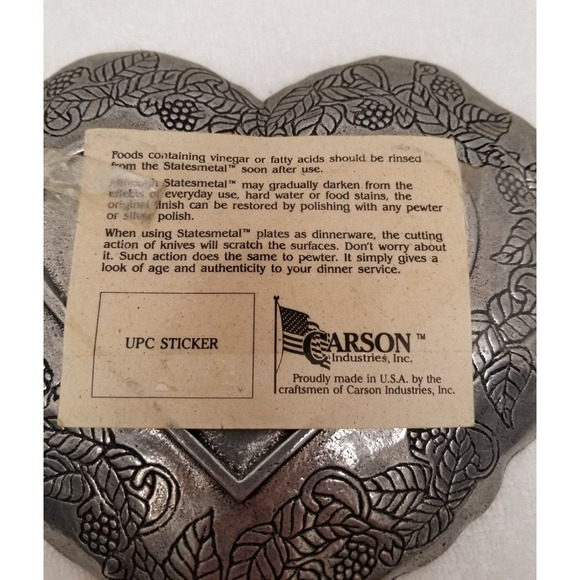 2-Carson Freeport PA. Friendship plate and heart shape plate - Picture 10 of 10